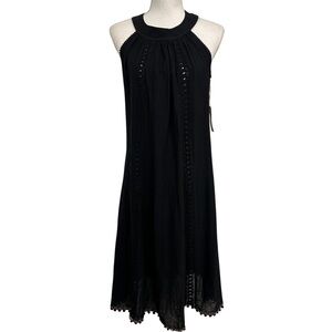 Cotton Natural Cosmopolitan Black Line Dress Small/Medium Coverup NWT READ